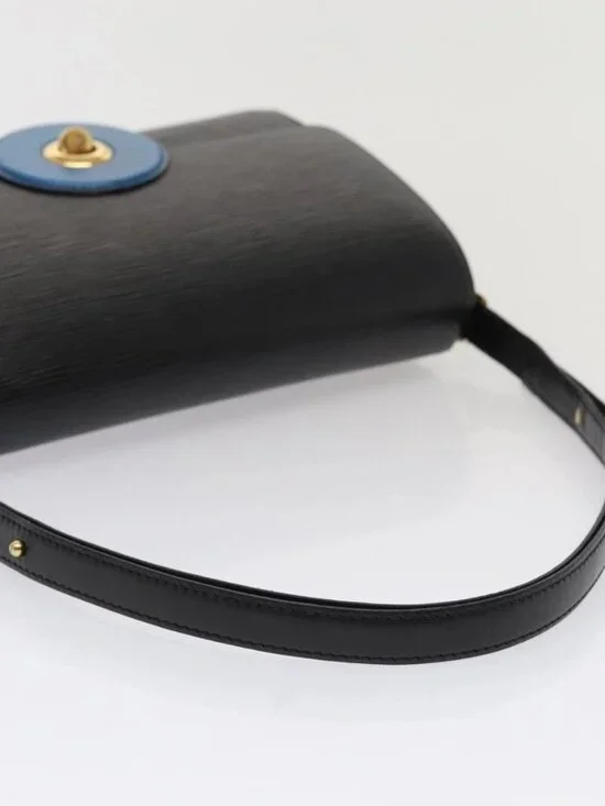 LOUIS VUITTON Epi Bicolor Free Run Shoulder Bag Black Blue M52415 LV Auth 79972 - Picture 8 of 16